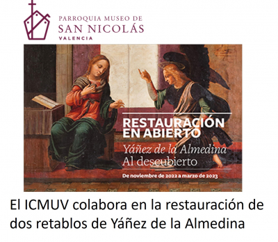El ICMUV colabora en la restauración de retablos de Yáñez de la Almedina